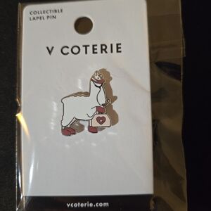 Figs V Coterie Valentine's Day Trauma Llama Enamel Pin